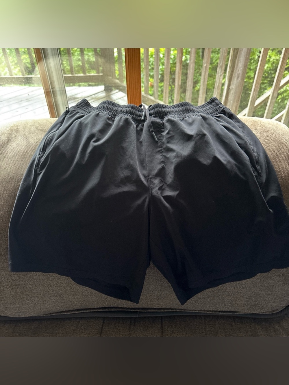 Lululemon Men’s L 7” Lined Pace Maker Running Shorts Black